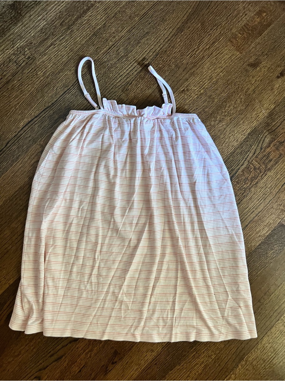 Women's Pink Stripe Sleep Camisole Pajama Top